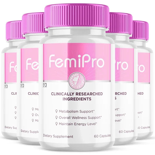 (5 Pack) Femi Pro Pills - Supports Daily Wellness & Balanced Life - 300 Capsules