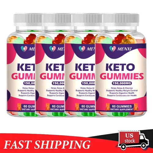 Keto Slimming Gummies 150,000mg Apple Cider Vinegar ACV Weight Loss 60 Gummy