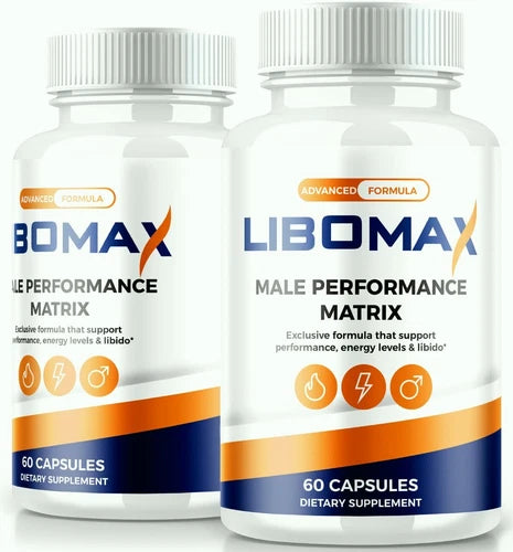 (2 Pack) Libomax Male Performance Maximum Strength Pills for Stamina & Energy