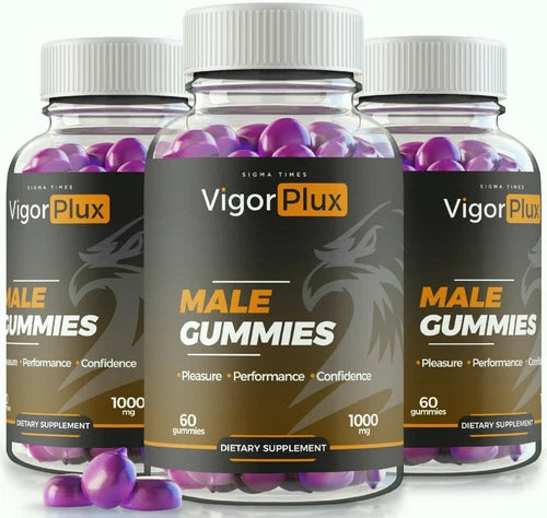(3 Pack) VigorPlux Advanced Male Gummies, Enhancement & Stamina for Men