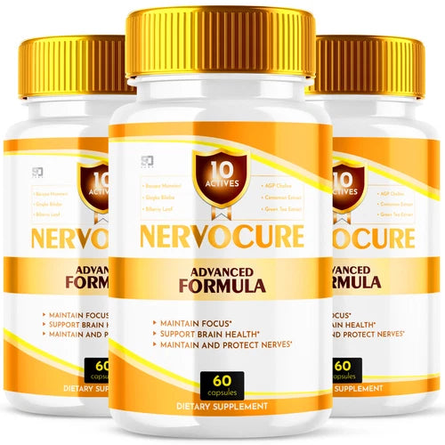 NervoCure Nerve Pills - Help Alleviate Discomfort and Nerve Support (3 Pack)