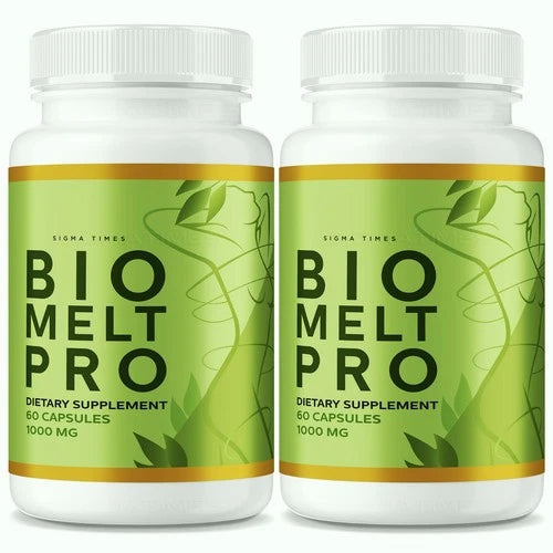 (2 Pack) Bio Melt Pro Pills for Weight Loss, Natural Fat Burning Support Formula