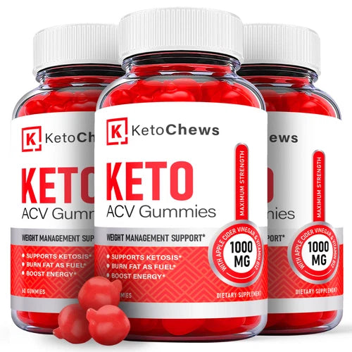 (3 Pack) Keto Chews ACV Gummies, Keto Chews Keto Weight Loss (180 Gummies)