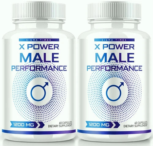(2 Pack) X Power Male Health Pills to Boost T-Levels and Physical Performance