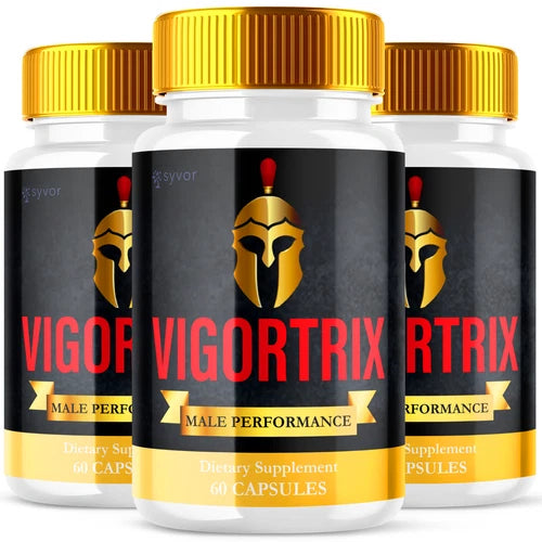 (3 Pack) Vigortrix Male Pills Maximize Energy, Vitality & Stamina 180 Capsules