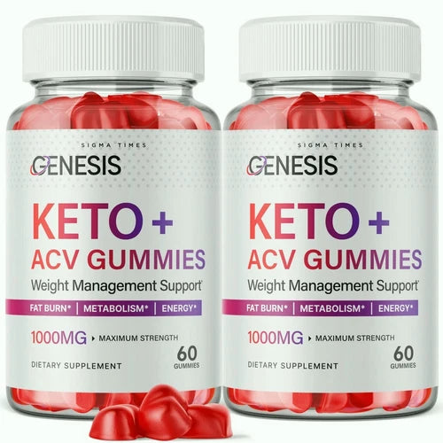 (2 Pack) Genesis Keto ACV Gummies- Genesis Keto Gummies for Weight Loss