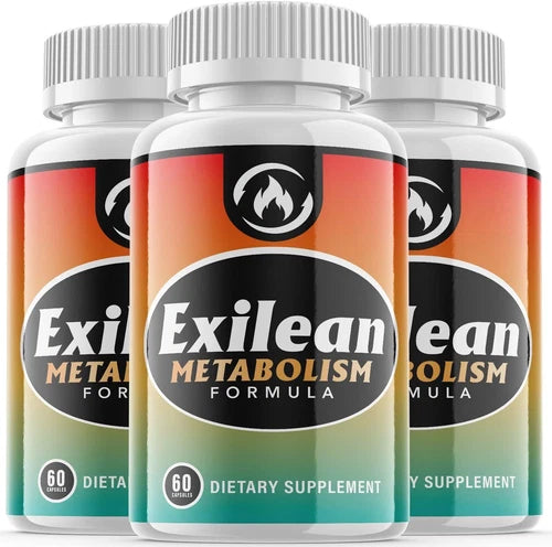 (3 Pack) Exilean Metabolism Formula for Weight Loss and Energy (180 Capsules)