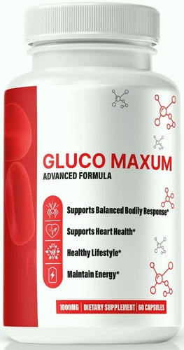 Gluco Maxum Pills, Gluco Maxum for Healthy Blood Levels & Circulation 60ct