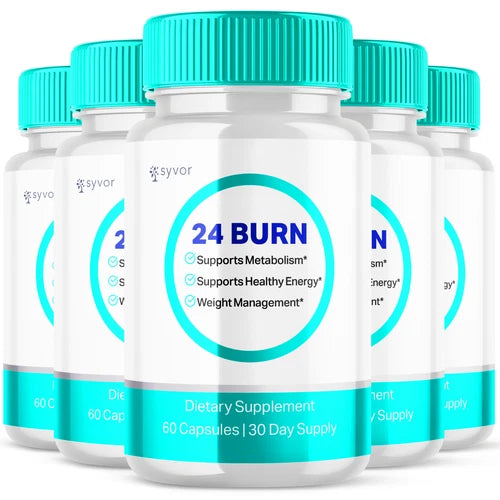 24 Burn Advanced Burner Formula Natural Energy and Fitness Support 300 Capsules