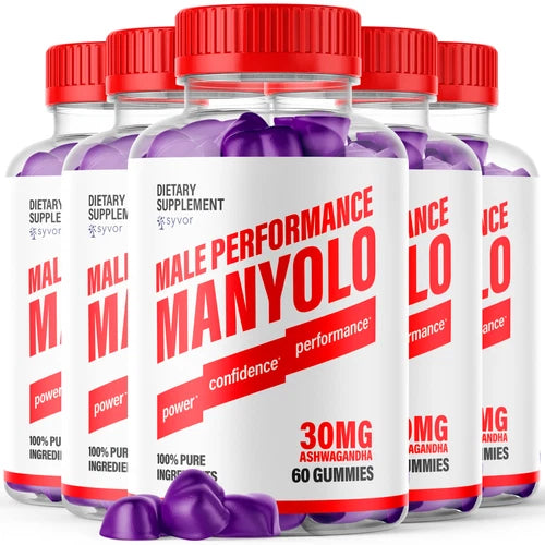 (5 Pack) Manyolo Gummies For Men Advanced Performance Supplement 300 Gummies