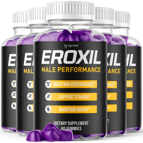 (5 Pack) Eroxil Male Gummies Advanced Eroxil Vitamin Max Supplement 300 Gummies