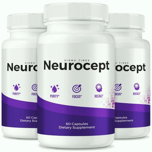 (3 Pack) Neurocept - Advanced Brain Supplement for Sharp Memory