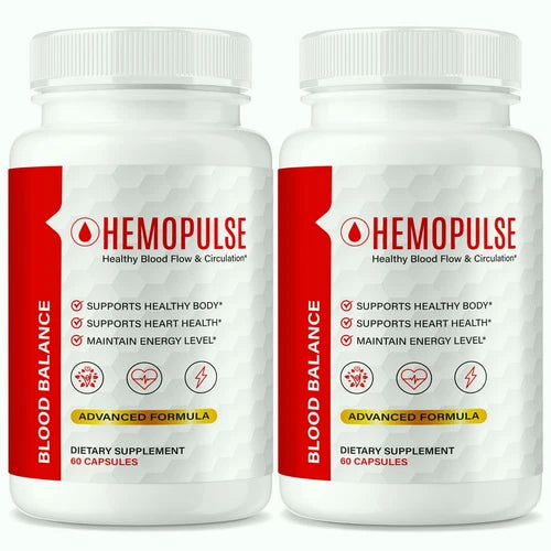 (2 Pack) HemoPulse Capsules, Hemo Pulse Advanced Blood Health Support