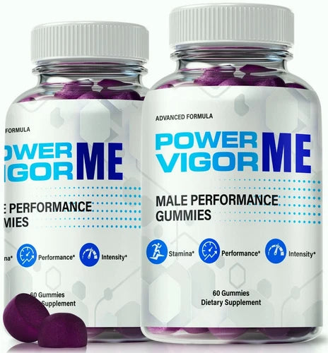 (2 Pack) Power Vigor Me Gummies for Men ed, Male Support Gummy for Energy