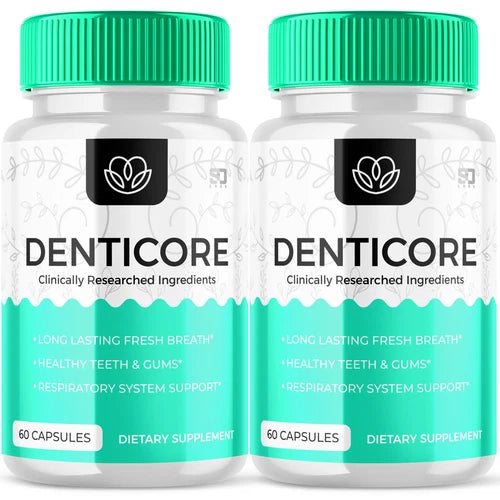 (2 Pack) Denticore Oral Probiotic, Denti Core Gum & Teeth Health (120 Capsules)