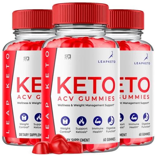 (3 Pack) Leap Keto ACV Gummies, Leap Keto Gummies for Weight Loss (180 Gummies)