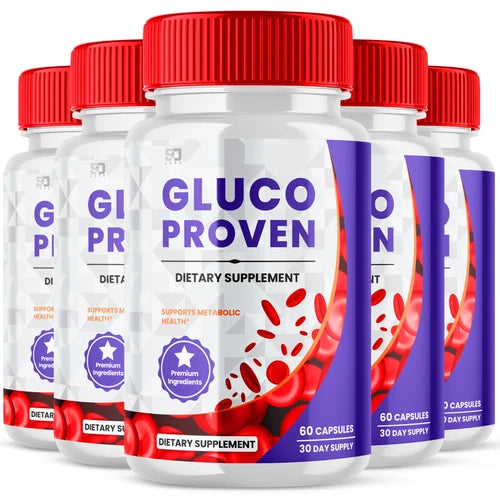 (5 Pack) Glucoproven, Glucoproven Glucose & Blood Sugar Support (300 Capsules)
