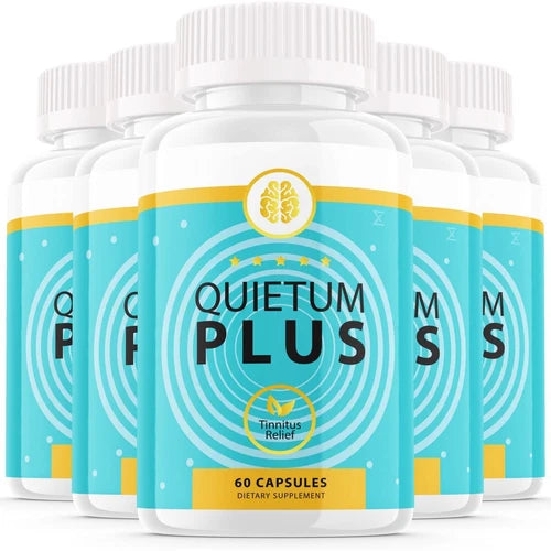 (5 Pack) Quietum Plus Tinnitus Support Pills to Help Reduce Ear Ringing
