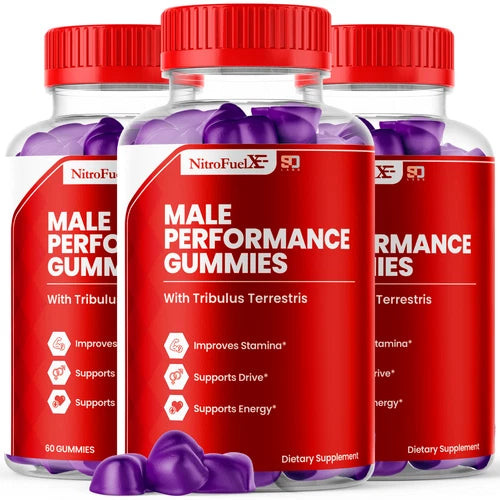 (3 Pack) Nitro Fuel X Gummies For Men Advanced Performance Supplement 180 Gummys