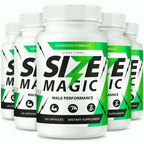 (5 Pack) Size Magic Pills for Men, SizeMagic Male Health Support Formula