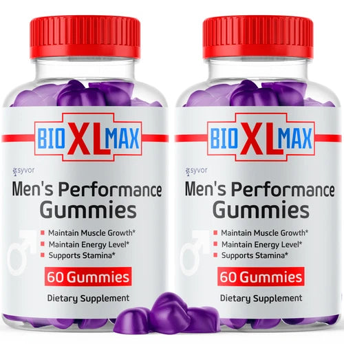 (2 Pack) Bio XL Max Male Gummys Advanced Formula Vitamin Supplement 120 Gummies