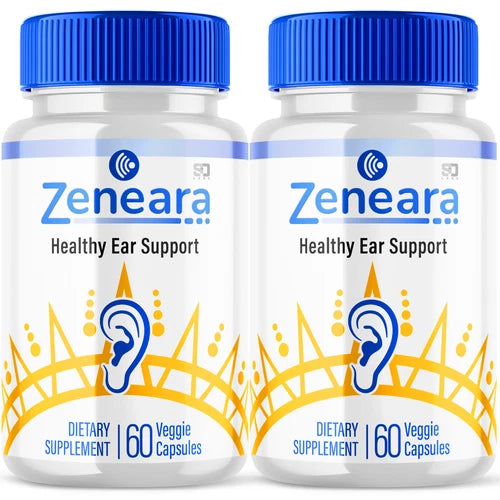 (2 Pack) Zeneara, Healthy Ear Support for Ear Ringing & Tinnitus (120 Capsules)