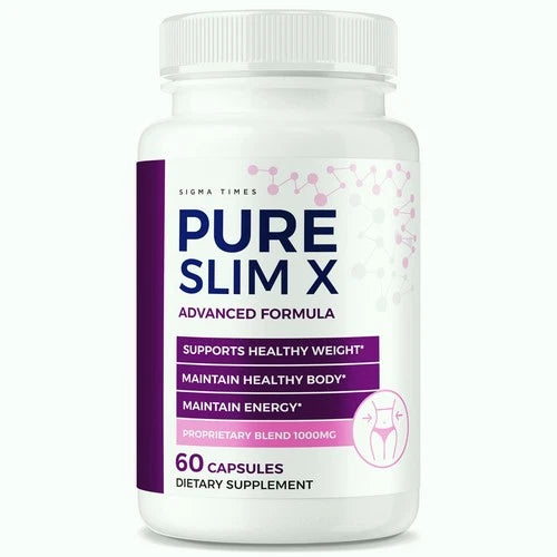 Pure Slim X Pills for Weight Loss, Advanced Fat-Burner Support Formula 60 ct