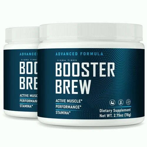 (2 Pack) Booster Brew for Men, BoosterBrew Male Energy & Performance Supplement