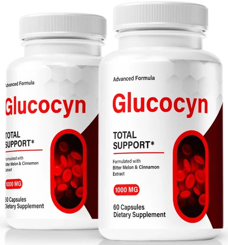 (2 Pack) Glucocyn Blood Pills, Glucocyn Blood Pressure and Balance Support