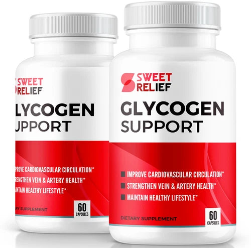 (2 Pack) Sweet Relief Glycogen Support - Sweet Relief Blood Vessel Cleaner