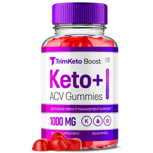TrimKeto Boost Gummies, Trim Keto Boost ACV Gummies Weight Loss (60 Gummies)