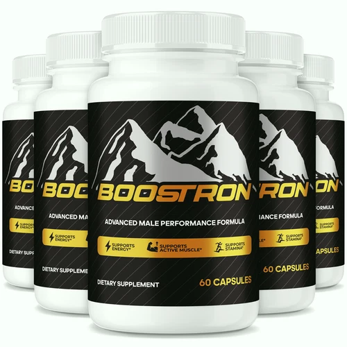(5 Pack) Boostron Pills for Men, Advanced Formula for Male Health Support