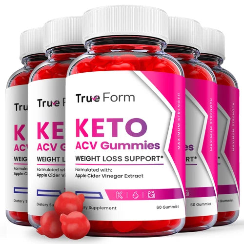(5 Pack) True Form Keto ACV Gummies, True Form Keto Weight Loss (300 Gummies)