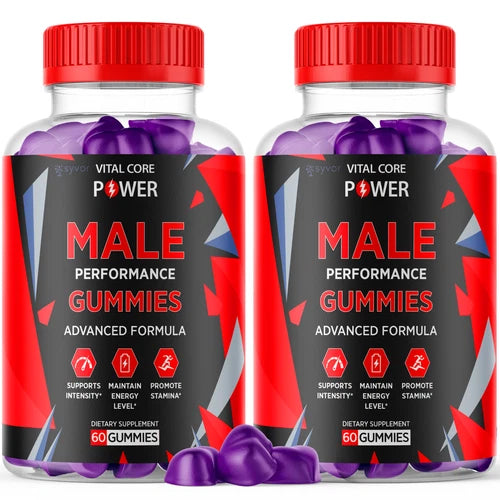 Vital Core Power Gummies For Men, Advanced Performance Supplement 120 Gummies