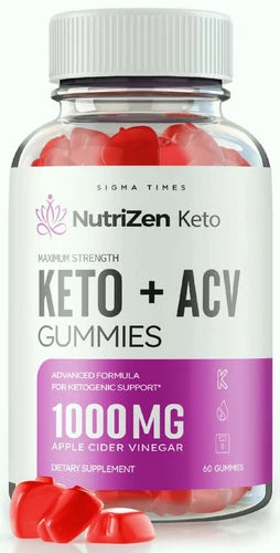 Nutrizen ACV Keto Gummies to Suppress Cravings and Support Weight Loss 60ct