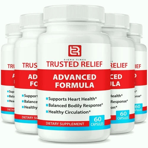 (5 Pack) TrustedRelief Blood Support Pills for Managing Sugar & Pressure Levels