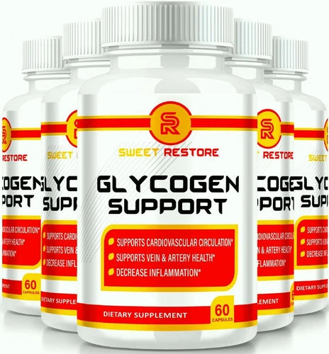 (5 Pack) Sweet Restore Glycogen Support Pills to Regulate Blood Pressure & Sugar