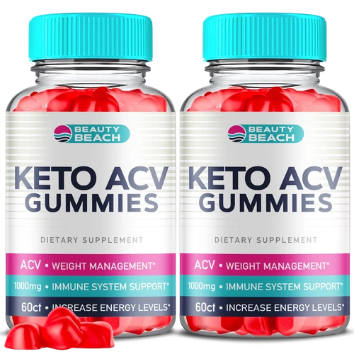 Beauty Beach Keto Gummies - Beauty Beach ACV Gummys Weight Loss ORIGINAL- 2 Pack