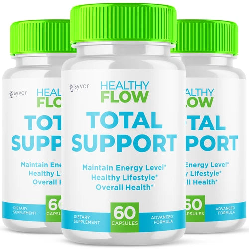 (3 Pack) Healthy Flow Total Support for Healthy Body & Overall Wellness 180 Caps
