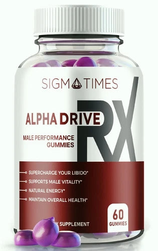 Alpha Drive RX Male Health Gummies to Boost Energy and Intimate Performance 60ct