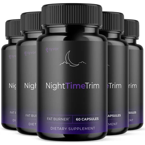 (5 Pack) Night Time Trim Advanced Formula Energy & Fitness Vitamin 300 Capsules