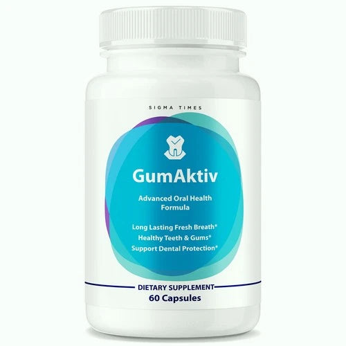 Gumaktiv for Teeth, Gum Aktiv Dental Support Capsules for Healthy Gums 60ct