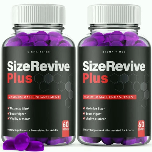 (2 Pack) Size Revive Plus Gummies for Men, SizeRevive Performance Supplement
