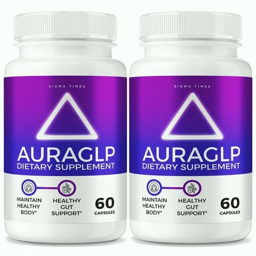 (2 Pack) Aura GLP for Weight Loss - AuraGLP Advanced Fat Burning Formula