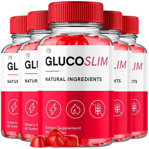 (5 Pack) Glucoslim Keto, Gluco Slim Keto ACV Weight Loss  Gummies (300 Gummies)
