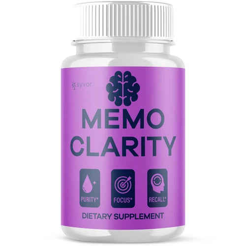 (1 Pack) Memo Clarity Nootropic All Natural Formula Brain Supplement 60 Capsules