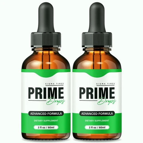 (2 Pack) Prime Drops for Men, Advanced Support for Overall Male Health