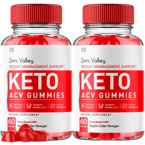 (2 Pack) Simi Valley Keto Gummies, SimiValley Keto ACV Gummies  (120 Gummies)