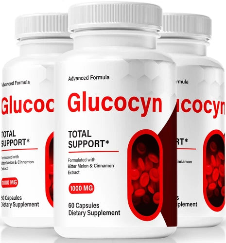 (3 Pack) Glucocyn Blood Pills, Glucocyn Blood Pressure and Balance Support