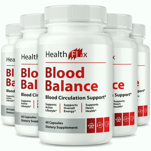 (5 Pack) Health Flux Blood Balance Formula, Premium Support for Healthy Levels